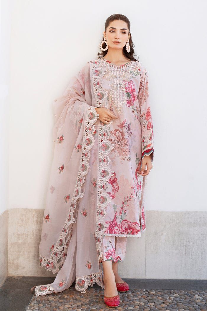 BAROQUE EMBROIDERED PRINTED LAWN UF-4081